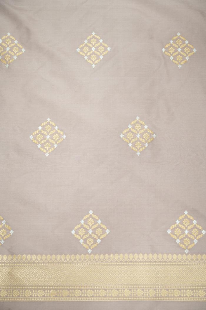 Pure Katan Kadhwa Light Copper Banarasi 3 Pc Suit