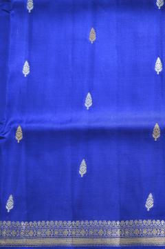 Royal Blue Katan Silk Banarasi Saree 