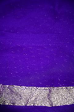 Georgette Bobby Booti Banarasi Saree