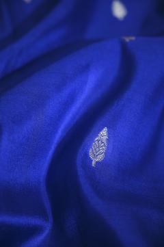 Royal Blue Katan Silk Banarasi Saree 