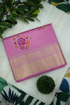 Banarasi Chynia Silk Golden Zari Blue Saree
