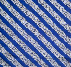 Pure Banarasi Katan Silk 3 Pc Royal Blue Suit