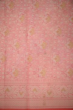 Supernet Blush Pink Banarasi Saree